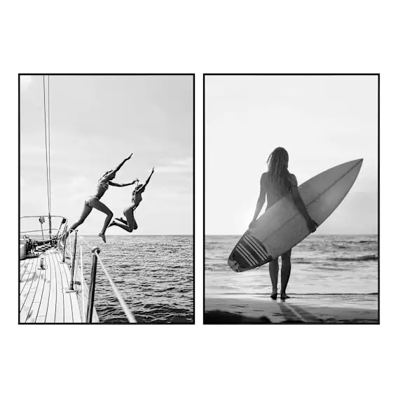 Tides of Freedom Box Framed Canvas Set of 2 in 95 x 135cm