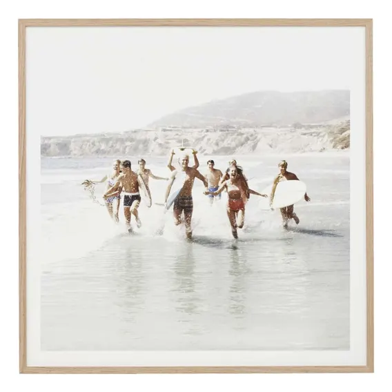 California Vacation Framed Print in 93x93cm