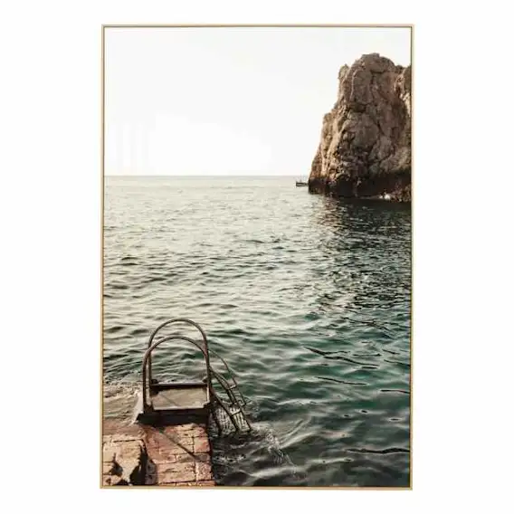 Capri Swim Box Framed Canvas in 42 x 62cm