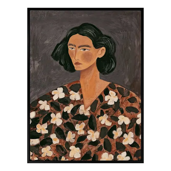 Celine Box Framed Canvas in 78 x 103cm