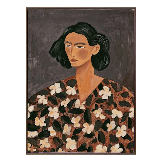 Celine Box Framed Canvas in 93 x 123cm