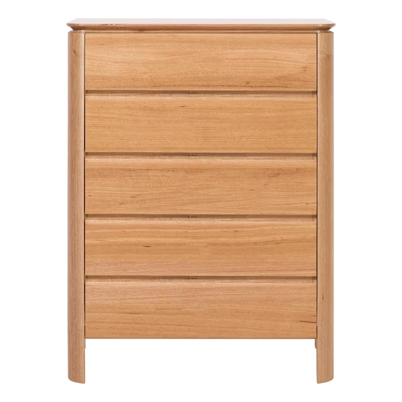 Charles Tall Boy with Groove Drawer in Australian Messmate