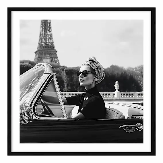 Chasing Glamour Framed Print in 103 x 103cm