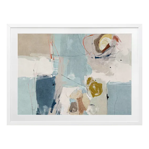 Chalk & Citrus 1 Landscape Framed Print in 142 x 106cm