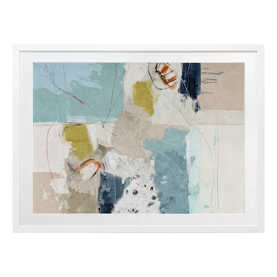 Chalk & Citrus 2 Landscape Framed Print in 105 x 84cm