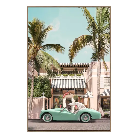 Classic Car A Box Framed Canvas in 80 x 120cm