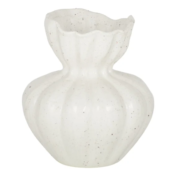 Clara Vase 17x19.5cm in Ivory