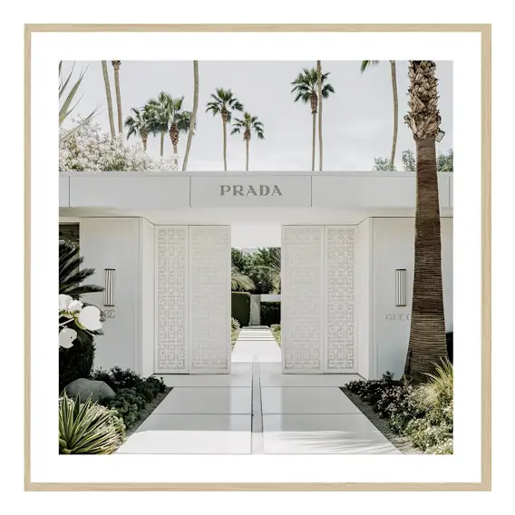 Cleo Doors Framed Print in 118 x 118cm