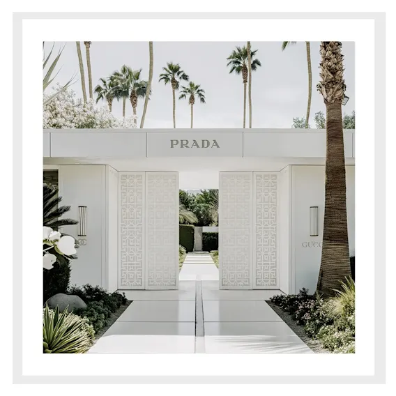 Cleo Doors Framed Print in 118 x 118cm