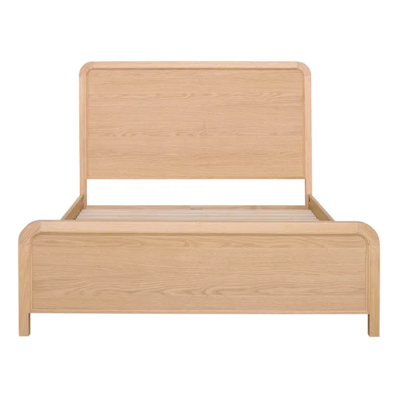 Cloe Queen Bed Frame in Oak Clear