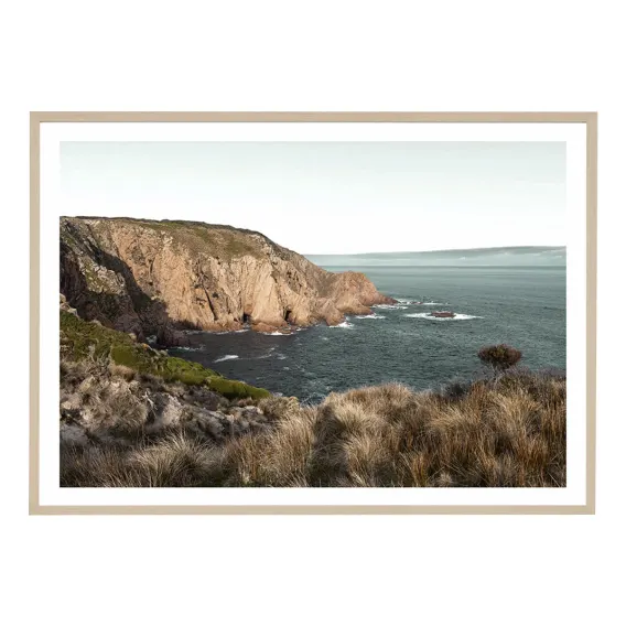 Coastal Hike Framed Print in 140 x 100cm