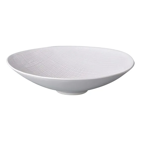 Cora Bowl 37x9.5cm in White