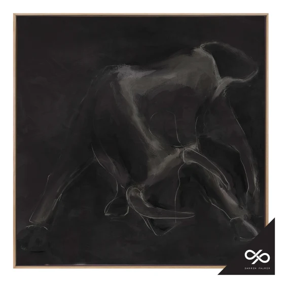 Contours Box Framed Canvas in 93 x 93cm