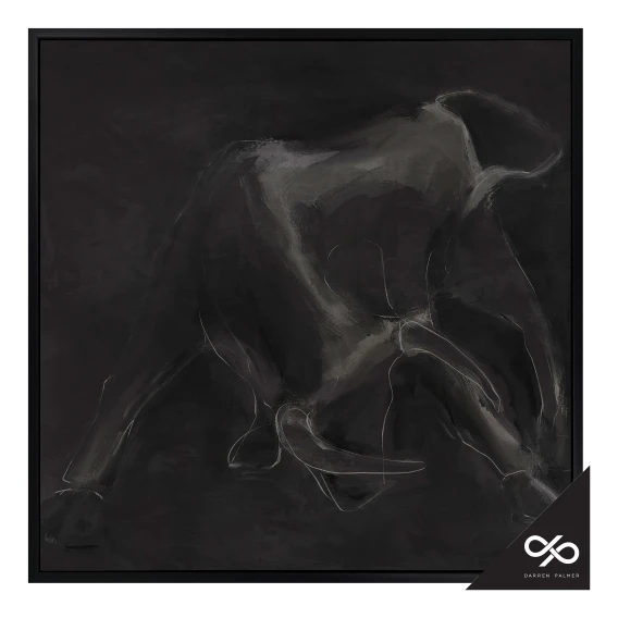 Contours Box Framed Canvas in 123 x 123cm