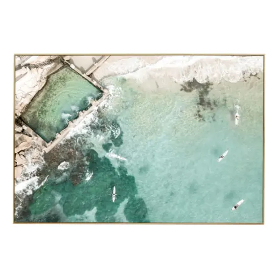 Coogee Paddle Box Framed Canvas in 62 x 42cm
