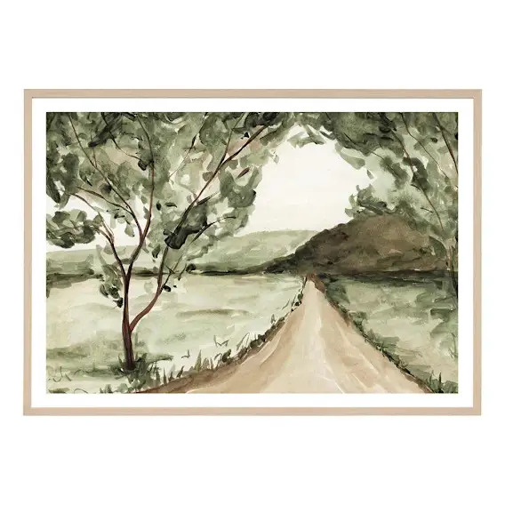 Country Escape Framed Print in 159 x 113cm
