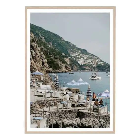 Coastal Shade Framed Print in 100 x 140cm