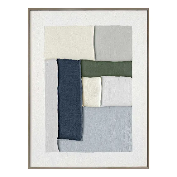 Connected Fragments 2 Box Framed Canvas in 60 x 80cm