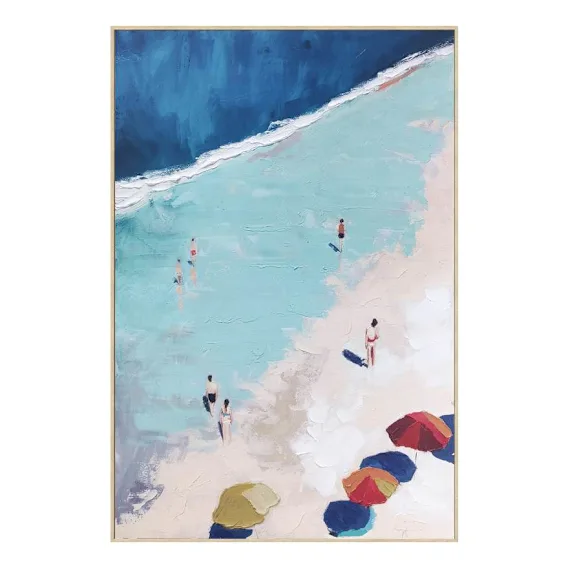 Coastal Escape Box Framed Canvas in 82 x 122cm