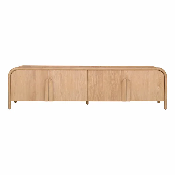 Como Entertainment Unit 210cm in Oak Clear
