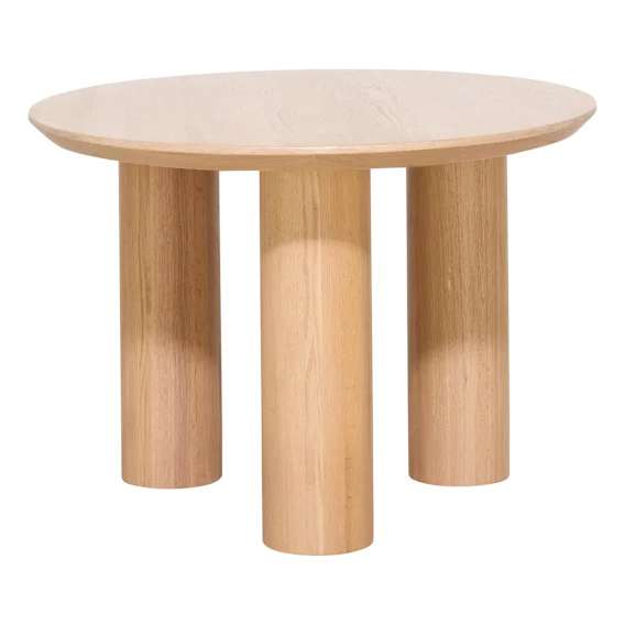 Como Side Table 50cm in Oak Clear