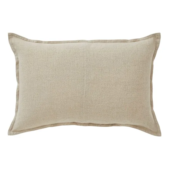 Como Poly Fill Cushion 60x40cm in Linen