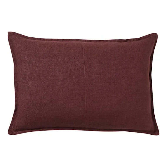Como Poly Fill Cushion 60x40cm in Garnet