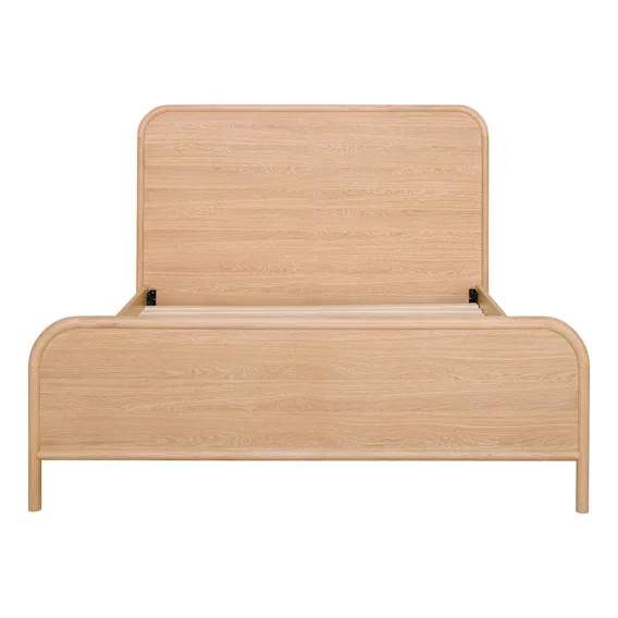 Como Queen Bed Frame in Oak Clear