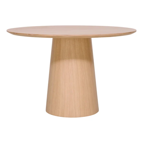 Como Round Pedestal Dining Table 120cm in Oak Clear