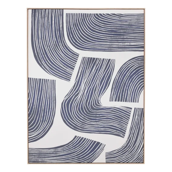 Curved Expressions Box Frame Canvas in 122 x 162cm