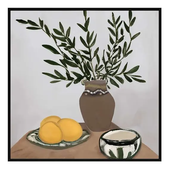 Cyprus Mocha Box Framed Canvas in 142 x 142cm