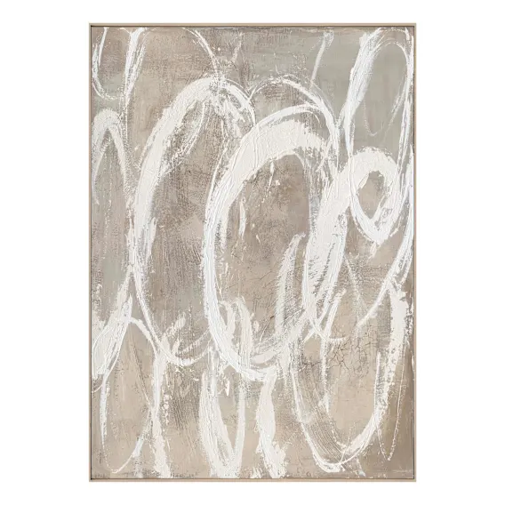 Dancing Spirals 2 Box Framed Canvas in 100 x 140cm
