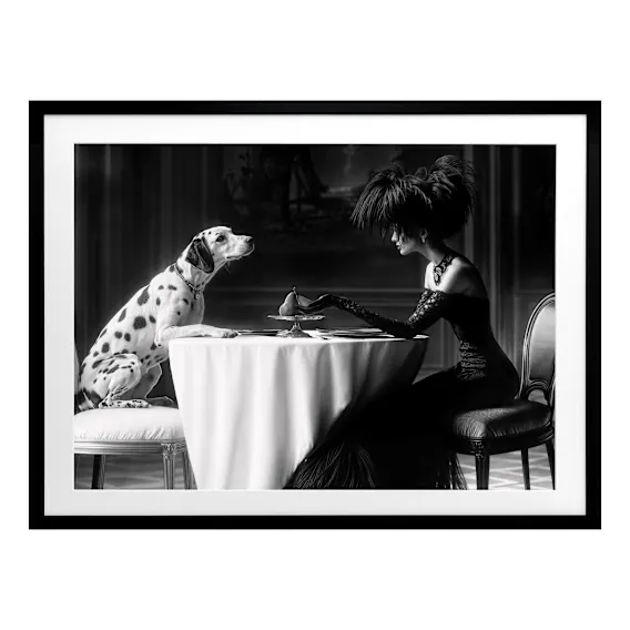 Date Night Framed Print in 141.5 x 106cm