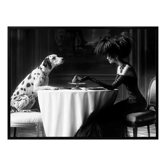 Date Night Box Framed Canvas in 93 x 63cm