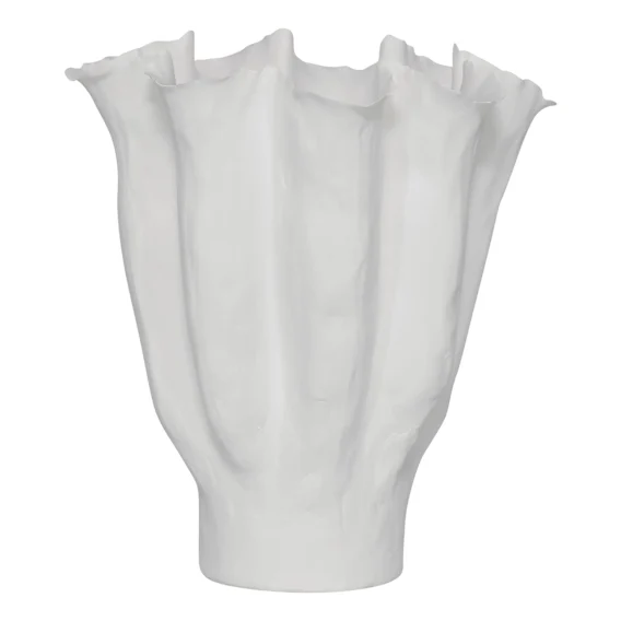 Dahlia Vase Small 28x31cm in White