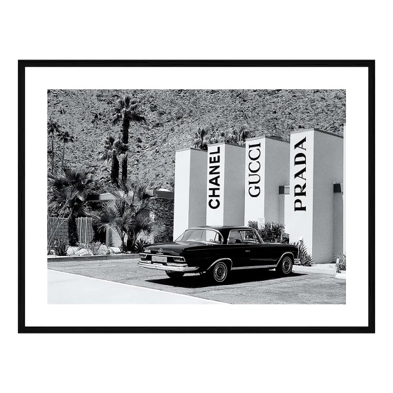 Designer Car Park Framed Print in 118 x 84cm