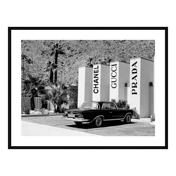 Designer Car Park Framed Print in 165 x 118cm
