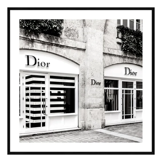 Dior House Framed Print in 95 x 95cm