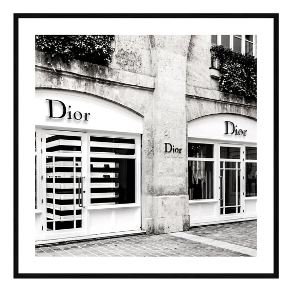 Dior House Framed Print in 60 x 60cm