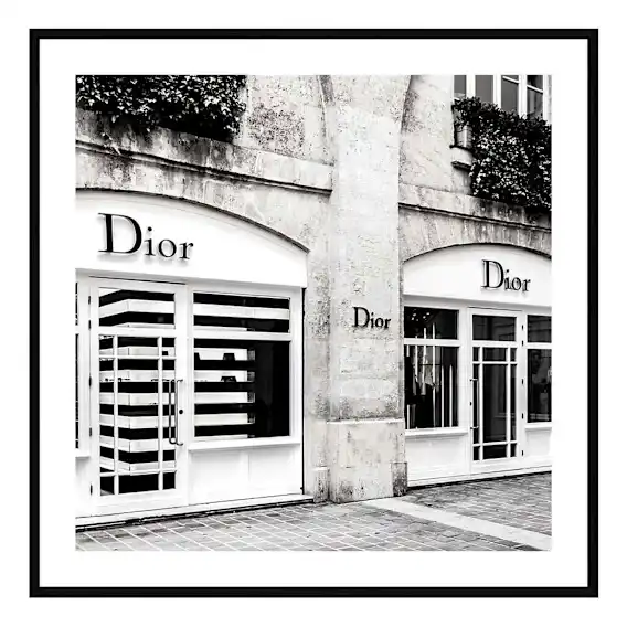 Dior House Framed Print in 95 x 95cm