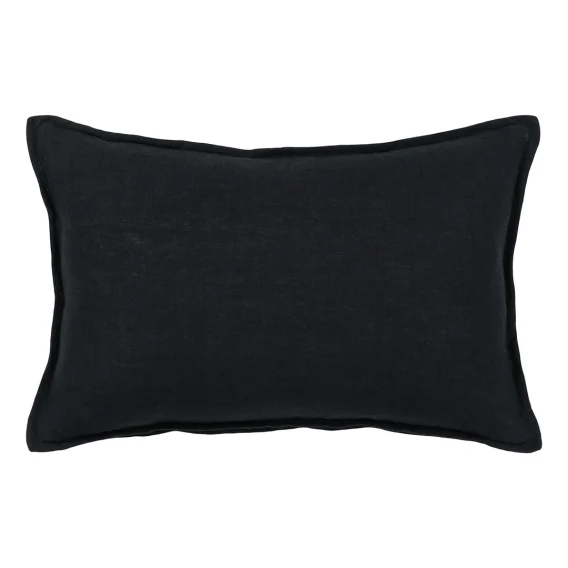 Dolce Feather Fill Cushion 55x35cm in Black
