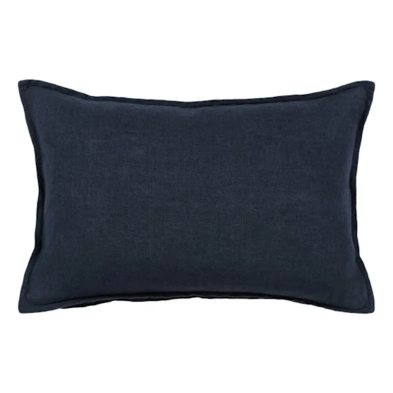 Dolce Feather Fill Cushion 55x35cm in Navy
