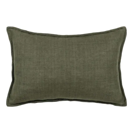 Dolce Feather Fill Cushion 55x35cm in Olive