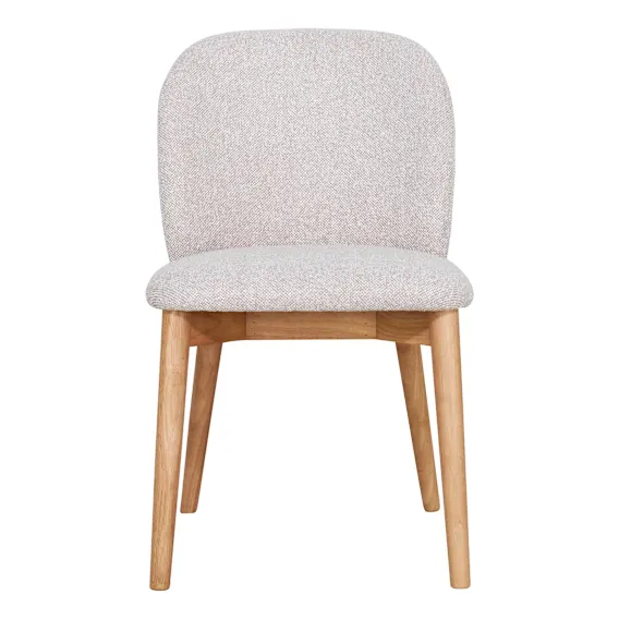 Doma Dining Chair in Cobble Linen / Clear