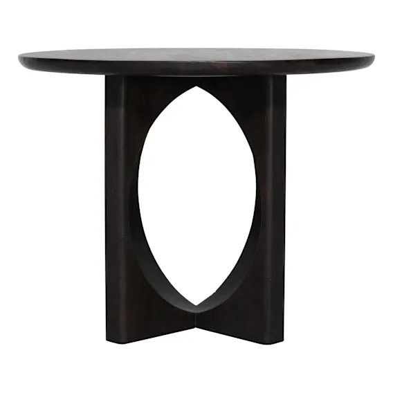 Duke Round Dining Table 100cm in Mangowood Black