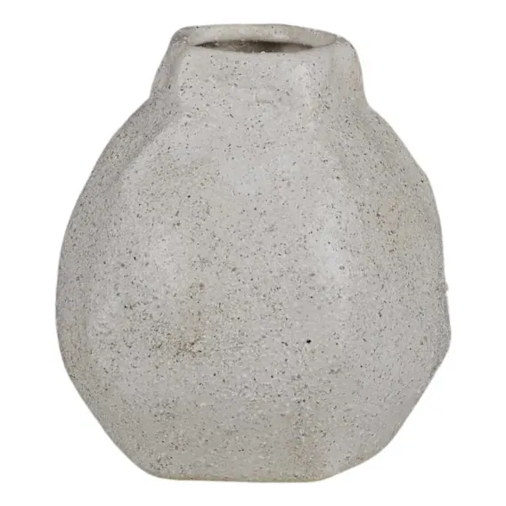 Dunes Vase Small 13.5x15cm in White