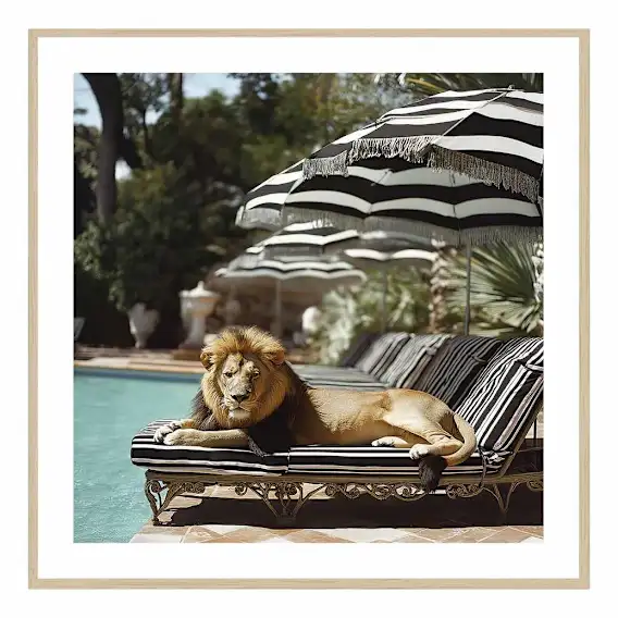 Dustin Framed Print in 95 x 95cm