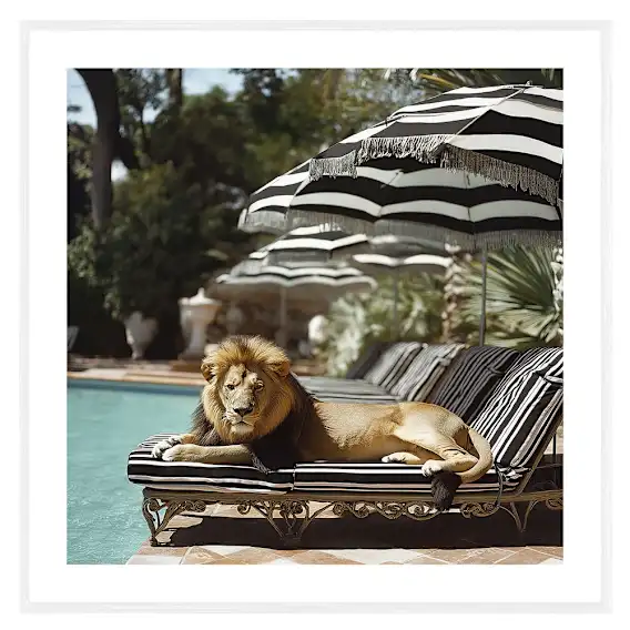 Dustin Framed Print in 95 x 95cm
