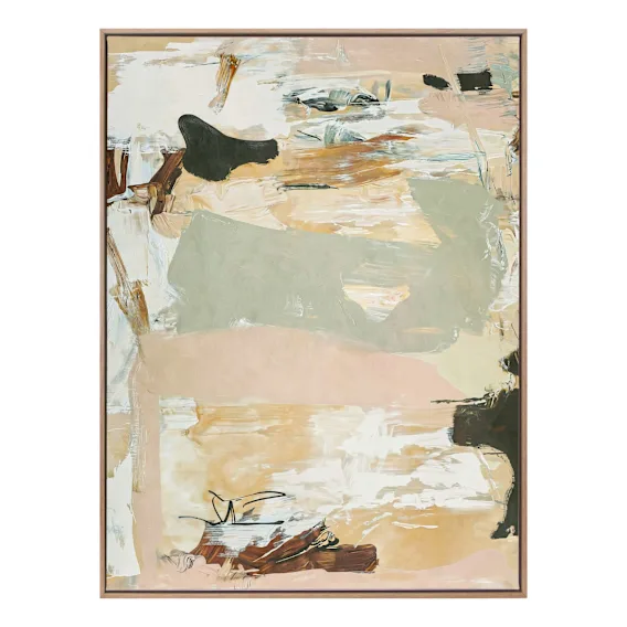 Earth Echoes 1 Portrait Box Framed Canvas in 78 x 103cm