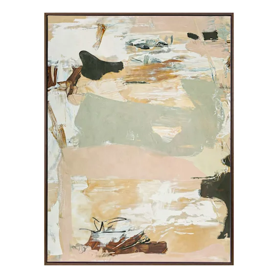 Earth Echoes 1 Portrait Box Framed Canvas in 123 x 163cm